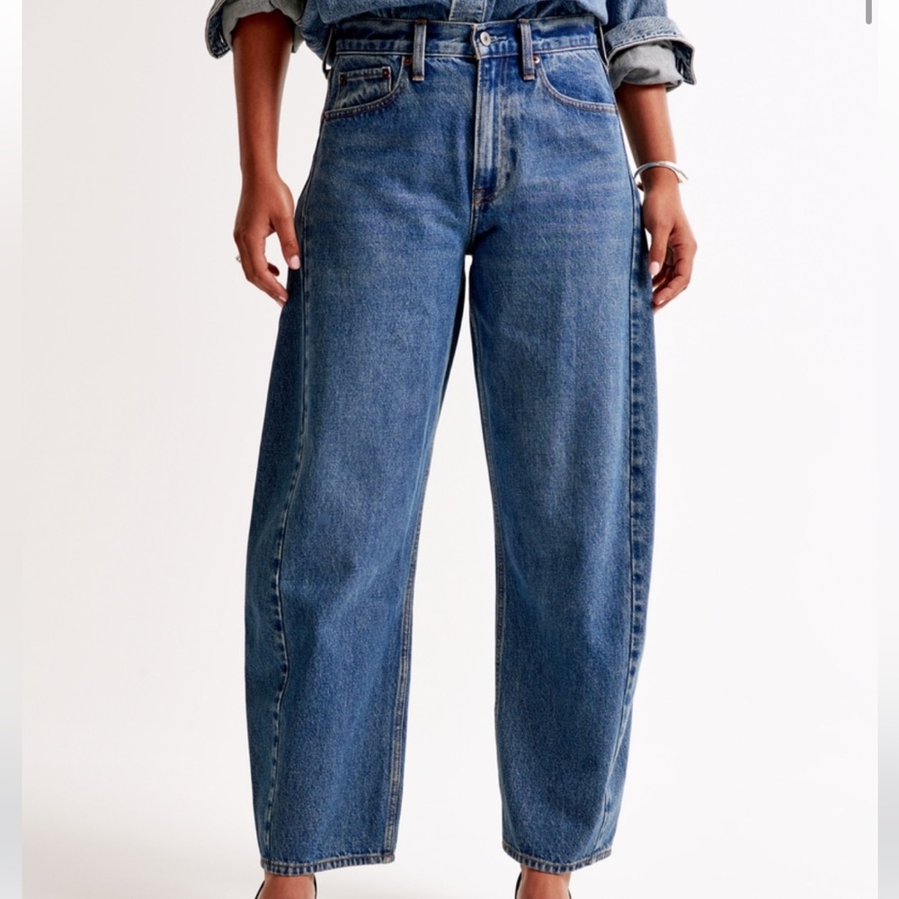 abercrombie midrise barrel pants